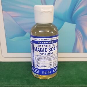 Dr. Bronner's Peppermint Magic Soap 59ml New Sealed Bottle